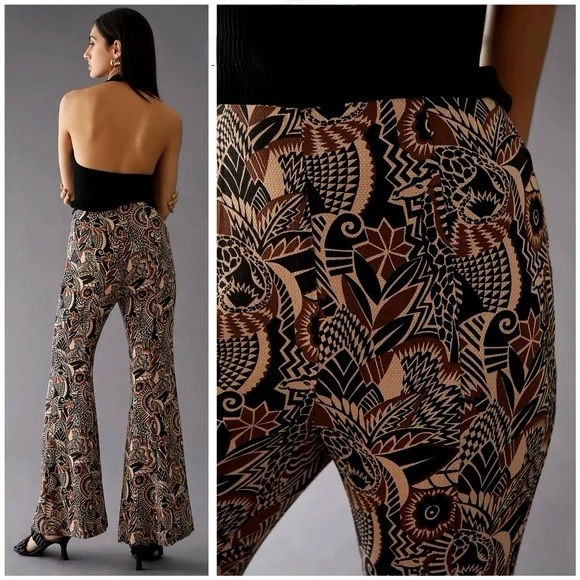 Anthropologie Pants - By Anthropologie Drapey Flare Pants